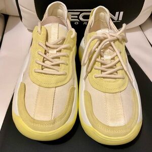 Yellow and Cream Sneakers LA Cloud Low